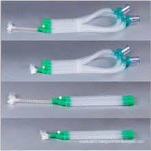 Plasitc Medical Disposable Anesthesia Breathing Circuit Smoothbore Tube